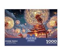 An Endless Field of Dandel 1000 Piezas Papel Premium Rompecabezas Lantern Festival Landscape Alivio Estrés Jigsaw Educativo Amigos 38x26cm/1000pcs