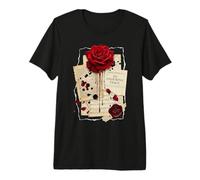 An Enduring Trace Dark Academia Gothic Bleeding Rose Vintage Camiseta Premium