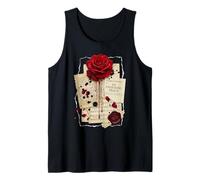 An Enduring Trace Dark Academia Gothic Bleeding Rose Vintage Camiseta sin Mangas