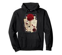 An Enduring Trace Dark Academia Gothic Bleeding Rose Vintage Sudadera con Capucha