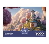 An Estate at Top of The Mountain 1000 Piezas Cartón Fuerte Rompecabezas Fantasy Cottage Liberador De Estrés Juego Familiar Puzzle para Adultos Y Niños 52x38cm/1000pcs