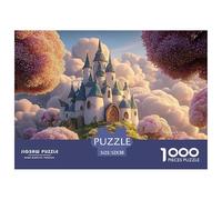 An Estate at Top of The Mountain 1000 Piezas Cartón Fuerte Rompecabezas Hilltop Fairytale Palace Imágenes Vibrantes Juego Familiar Puzzle Juego De Desafío Difícil 52x38cm/1000pcs