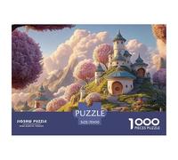An Estate at Top of The Mountain 1000 Piezas Cartón Rompecabezas Fantasy Cottage Liberador De Estrés Juego Creativo Puzzle Juego De Desafío Difícil 70x50cm/1000pcs