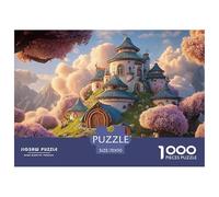 An Estate at Top of The Mountain 1000 Piezas Cartón Rompecabezas Hilltop Fairytale Palace Liberador De Estrés Juego Familiar Puzzle Juego De Desafío Difícil 70x50cm/1000pcs