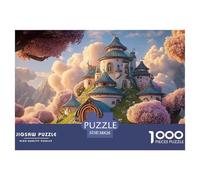 An Estate at Top of The Mountain 1000 Piezas Papel Ecológico Rompecabezas Hilltop Fairytale Palace Liberador De Estrés Juego Creativo Puzzle para Adultos Y Niños 38x26cm/1000pcs