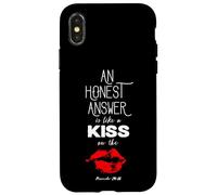 An Honest Answer is Like a Kiss on The Lips Proverbs 24-26 Carcasa para iPhone X/XS