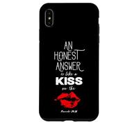 An Honest Answer is Like a Kiss on The Lips Proverbs 24-26 Carcasa para iPhone XS MAX