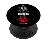 An Honest Answer is Like a Kiss on The Lips Proverbs 24-26 PopSockets PopGrip Adhesivo