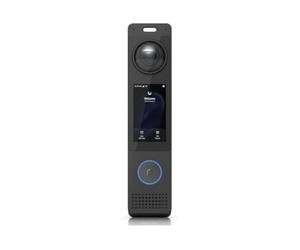 An intelligent door entry - system with native UniFi - Protect and UniFi Access integration with a 12MP camera, two-way audio, and a