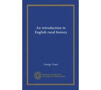 An introduction to English rural history