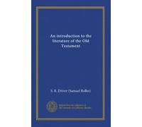 An introduction to the literature of the Old Testament