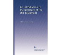 An introduction to the literature of the Old Testament