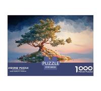 An Isolated Island with An Oak Tree 1000 Pcs Ökopapier Puzzle Kitten Stressabbau Kreatives Spiel Puzzles Für Erwachsene Und Kinder 38x26cm/1000pcs