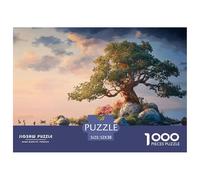 An Isolated Island with An Oak Tree 1000 Pcs Premium-Karton Puzzle Kitten Stressabbau Familienspiel Puzzles Für Erwachsene Und Kinder 52x38cm/1000pcs