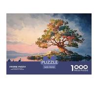 An Isolated Island with An Oak Tree 1000 Pcs Stabiler Karton Puzzle Kitten Stressabbau Kreatives Spiel Puzzles Als Geburtstagsgeschenke 70x50cm/1000pcs