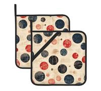 An Old And Dusty Planet - Juego de 2 soportes decorativos para cocina, resistentes al calor, forro de algodón, almohadillas calientes para horno, barbacoas, decoraciones navideñas