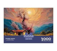An Old House in The Moonlight 1000 Piezas Cartón Fuerte Rompecabezas Fantasy Village Liberador De Estrés Juego Creativo Puzzle para Niños Pequeños 70x50cm/1000pcs