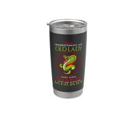 An Old Lady Who Loves Snakes Was Born In January Birthday Vaso térmico de acero inoxidable de doble pared