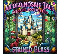 An Old Mosaic Tale Coloring Book for kids: Stained Glass