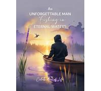 An Unforgettable Man - Fishing in Eternal Waters | Hardcover Funeral & Condolence Guest Book, In Loving Memory, Celebration of Life, Purple with Butterfly & Hummingbird, 120 Pages, 8.25 x 11 Inches