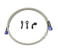 AN3 Manguera de freno de moto Manguera de freno hidráulico trenzada de acero inoxidable con conector de manguera 40-240cm Adecuado para vehículos todo terreno,dirt bike,motocross (1000mm)