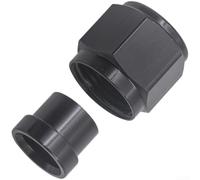 AN4 a AN12 Kit de montaje de tuerca y manga de aluminio para aplicaciones de tubos acampanados de 37 grados en modificaciones de vehículos (MG25-AN8-1/2)