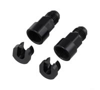 AN6 - Conector de línea de combustible de 5/16 pulgadas para coches, adaptador de conexión rápida de aluminio negro para kit de carreras y reparación