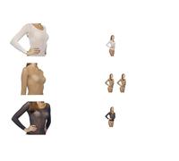 Ana Carolina Pack 4 Camiseta Segunda Piel Mujer - Talla Única (XS-XL) - Poliamida Ultraligera y Transpirable - Prenda Interior Ajustada como Primera Capa - Fabricado en Portugal (Surtido)