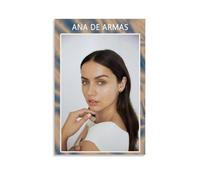 Ana De Armas - Cuadros decorativos impermeables y resistentes a las manchas, pósteres de alta definición, adecuados para múltiples escenarios en salas de estar, dormitorios y oficinas, estilo sin
