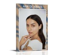 Ana De Armas - Cuadros decorativos impermeables y resistentes a las manchas, pósteres de alta definición, adecuados para múltiples escenarios en salas de estar, dormitorios y oficinas, estilo marco