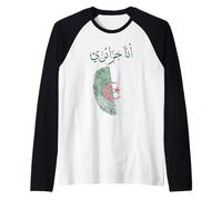 Ana djazayri algérie Algeria Les algériens DZ Algérien Dzair Camiseta Manga Raglan