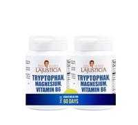 Ana Maria Lajusticia - PACK Triptófano con magnesio + VIT B6 - 120 comprimidos. Reduce la ansiedad, el cansancio y regula el reloj interno. Apto para veganos.