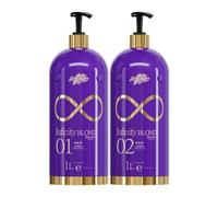 Ana Paula Carvalho | Infinity Pro Blond Kit | Sistema Progresivo de Alineación del Cabello | Tratamiento en 2 Pasos | (2x) 1000ml
