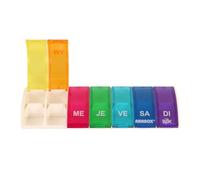Anabox - Pastillero semanal | Box7 | 7 compartimentos | Multicolor | con separador | Anabox