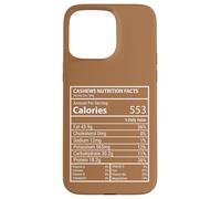 Anacardo Información Nutricional Calorías Protein Label Design Carcasa para iPhone 15 Pro MAX