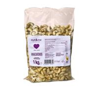 Anacardos crudos natural 1 kg nut&me | Keto | 100% natural | Sin sal | Keto | Sin aditivos | Fuente de proteínas | Fuente de fibra | Sin gluten | Vegano y vegetariano | Sin lactosa |