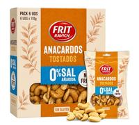 Anacardos Tostados sin Sal, Anacardos sin cascara, Alto contenido de fibra, Fuete de proteínas y Hierro, Sin Gluten, Producto Español, Producto sin sal, Contiene 6 unidades de 110 g