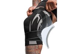 Anaconda Fightwear - Rodillera estabilizadora - Manga de soporte de compresión con estabilizadores de resorte para absorción de impactos y salud de las articulaciones - Se adapta a la pierna izquierda