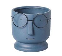ANACRO Macetas De Planta Creativas, Macetas De Planta con Cara De Gafas, Macetas De Planta Divertidas con Diseño De Dibujos Animados para Decoración De Bodas En El Hogar Y Oficina