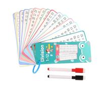 Añadido tarjetas flash de , tarjetas flash matemáticas | División de multiplicación de de adición de juego,Borrar tarjetas educativas de doble cara con un agujero de agujero, i