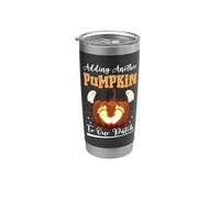 Añadiendo una calabaza a nuestro parche Embarazo Anunciar Halloween Vaso térmico de acero inoxidable de doble pared