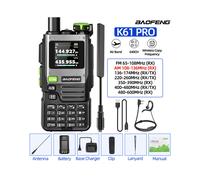 (Añadir H-188) K61 PRO Air Band Walkie Talkie Multibanda Inalámbrico Copia Frecuencia DTMF NOAA Mejorado