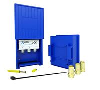 Anadol 2/1 DiseqC Switch 2.0 - Interruptor para antena parabólica, para recepción de 2 satélites para 1 participante, carcasa de protección contra la intemperie, HDTV, conmutador LNB + 3 conectores F