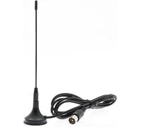 Anadol Antena DVB-T/DVB-T2 con base magnética y cable de 1,5 m, para todos los dispositivos DVB-T/T2 y radio DAB, antena interior para receptores/TV, apta para TV Freenet, para interior y exterior,