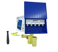 Anadol DiseqC 4/1 Interruptor 2.0 para antena parabólica, para recepción de 4 satélites para 1 participante, carcasa de protección contra la intemperie, HDTV, conmutador LNB + 5 conectores F + bridas