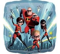 Anagram - Balón de aluminio estándar de 17 ""-42 cm Le Increíbles, rojo, 7A3713001