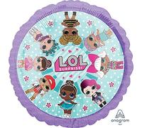 Anagram - Balón de aluminio estándar de 17 a 42 cm - LOL Surprise - Embalaje individual - Multicolor - Modelo n. 7A3844501