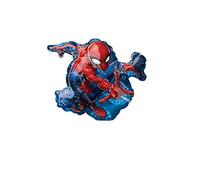 Anagram - Balón de aluminio Minishape Spiderman-Hombre Araño-Si Inflador de aire, multicolor, 7A3466602