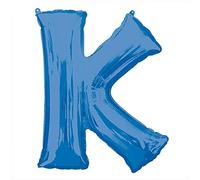 anagram balón de papel de aluminio 16""-40 cm letra K Azul, 7 a3826311