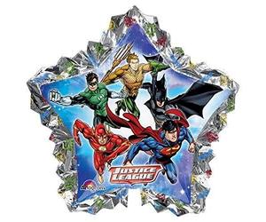 Anagram Globo de aluminio con forma de la Liga de la Justicia, 86,3 cm, multicolor